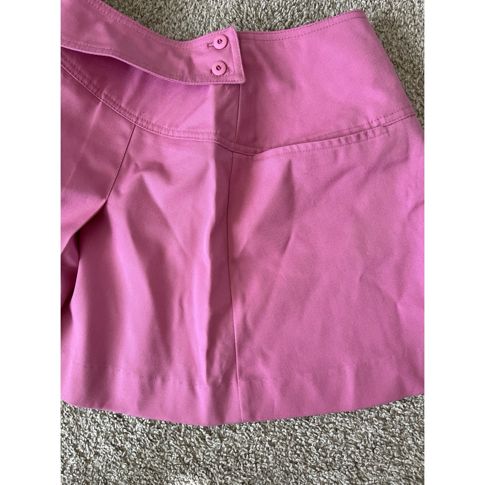 VTG Y2K Tail Tennis Golf Pleated Pink Wrap Mini micro Skirt coquette Size 10 - Picture 5 of 9